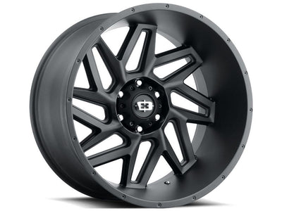 Vision Wheel Off-Road - 361 SPYDER - Black - SATIN BLACK - 22" x 10", -19 Offset, 5x127 (Bolt Pattern), 78.1mm HUB