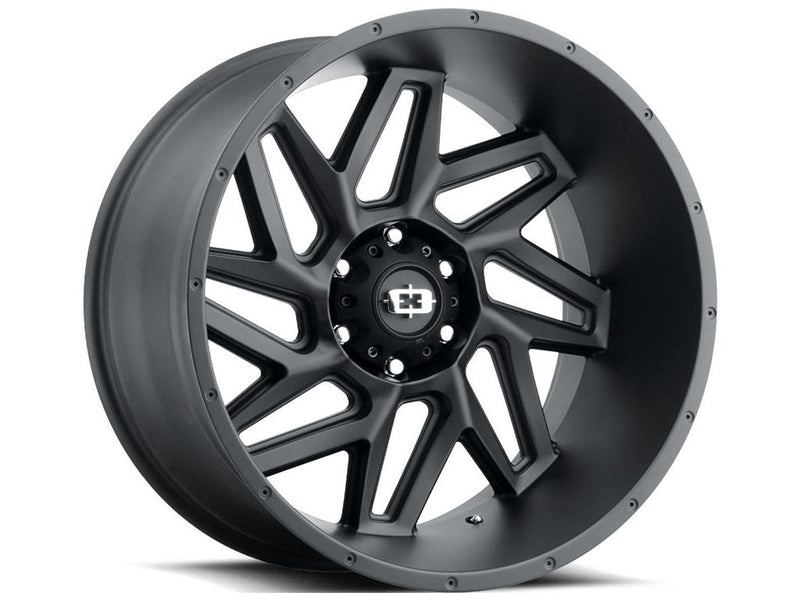 Vision Wheel Off-Road - 361 SPYDER - Black - SATIN BLACK - 22" x 10", -19 Offset, 5x127 (Bolt Pattern), 78.1mm HUB