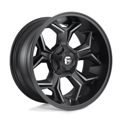 Fuel - D605 AVENGER - Black - MATTE BLACK DOUBLE DARK TINT - 20" x 9", 1 Offset, 6x135/139.7 (Bolt Pattern), 106.1mm HUB