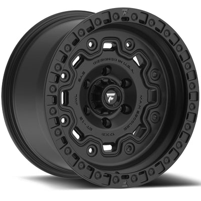 Fittipaldi Offroad - FTC16 - Black - Satin Black - 17" x 9", -12 Offset, 6x135 (Bolt Pattern), 87.1mm HUB