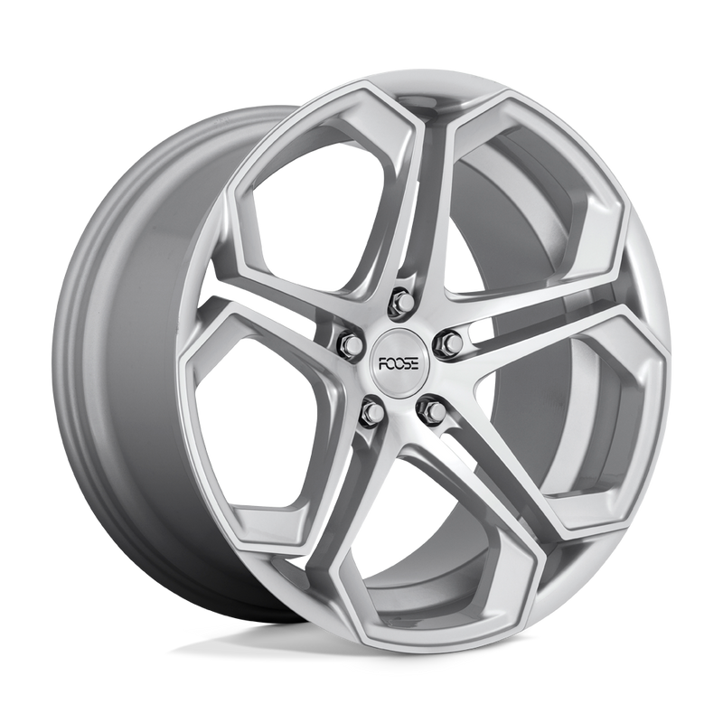 Foose - F170 IMPALA - Silver - GLOSS SILVER MACHINED - 20" x 10.5", 40 Offset, 5x114.3 (Bolt Pattern), 72.6mm HUB