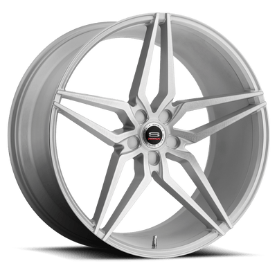 Spec-1 Racing - SPM-81 - Silver - Silver Brushed - 20" x 9", 38 Offset, 5x114.3 (Bolt pattern), 73.10mm HUB