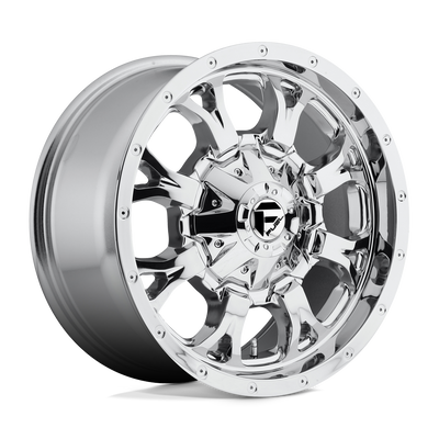 Fuel - D516 KRANK - Polished - CHROME PLATED - 20" x 9", 20 Offset, 6x135/139.7 (Bolt Pattern), 106.1mm HUB