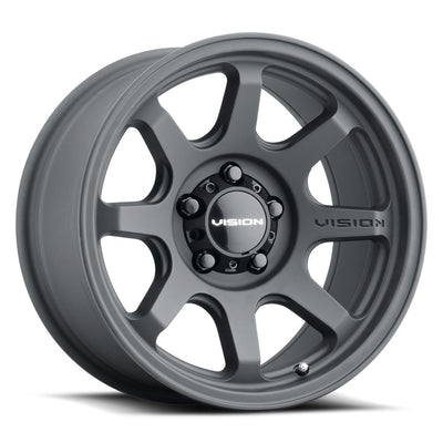 Vision Wheel Off-Road - 351 FLOW - Black - Satin Black - 16" x 8", 0 Offset, 5x114.3 (Bolt Pattern), 83mm HUB
