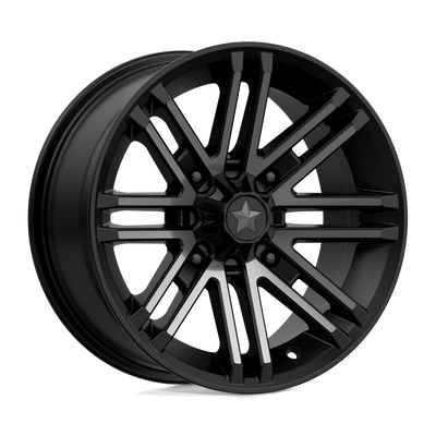 MSA Offroad Wheels - M40 ROGUE - Black - SATIN BLACK TITANIUM TINT - 15" x 7", 10 Offset, 4x137 (Bolt Pattern), 112.1mm HUB