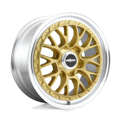 Rotiform - R156 LSR - Gold - MATTE GOLD MACHINED - 18" x 8.5", 35 Offset, 5x100 (Bolt Pattern), 57.1mm HUB
