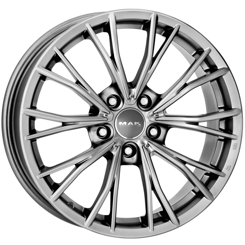 Mak Wheels - MARK - Silver - M-TITAN - 18" x 8", 43 Offset, 5x120 (Bolt Pattern), 72.6mm HUB