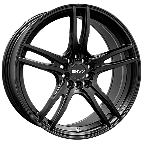 Envy Wheels - EV-5 - Black - Satin Black - 16" x 6.5", 35 Offset, 5x100/114.3 (Bolt Pattern), 73.1mm HUB