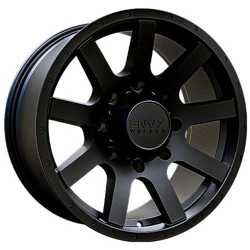 Envy Wheels - CRAZE - Black - SATIN BLACK - 20" x 9", 18 Offset, 8x170 (Bolt Pattern), 125.2mm HUB