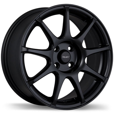 Fast Wheels - Orbit - Black - Matte Black - 15" x 6.5", 40 Offset, 4x100 (Bolt Pattern), 73mm HUB