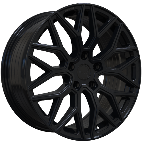 Envy Wheels - FF2GB - Black - GLOSS BLACK - 22" x 9.5", 35 Offset, 5x112 (Bolt Pattern), 66.6mm HUB