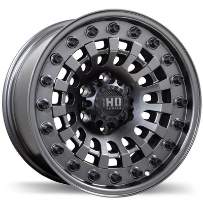 Fast HD - Shred - Gunmetal - Gloss Gunmetal - 17" x 9", 0 Offset, 6x139.7 (Bolt Pattern), 78mm HUB