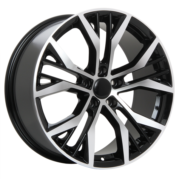 ART - Replica 38 - Black - Gloss Black - Machined Face - 18" x 8", 45 Offset, 5x112 (Bolt Pattern), 57.1mm HUB