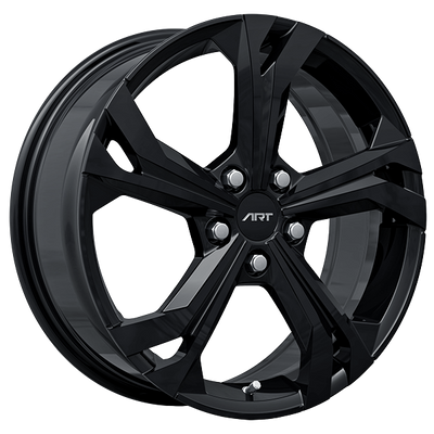 ART - Replica 258 - Black - Gloss Black - 18" x 7", 35 Offset, 5x112 (Bolt Pattern), 57.1mm HUB