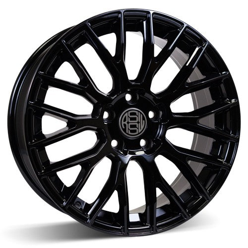 RSSW - Custom - Black - Gloss Black - 18" x 8", 35 Offset, 5x120 (Bolt Pattern), 72.6mm HUB