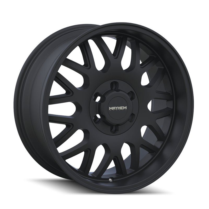 Mayhem - TRIPWIRE - Black - MATTE BLACK - 20" x 9", 18 Offset, 8x165.1 (Bolt Pattern), 130.8mm HUB