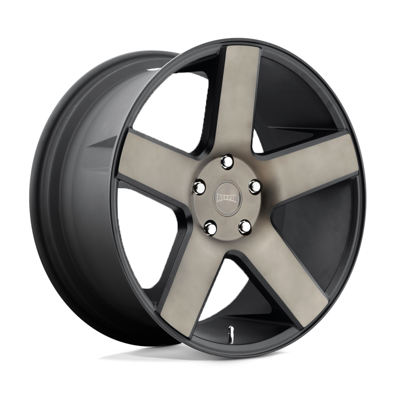 DUB - S116 BALLER - Black - MATTE BLACK DOUBLE DARK TINT - 22" x 9.5", 13 Offset, 5x115 (Bolt Pattern), 71.5mm HUB