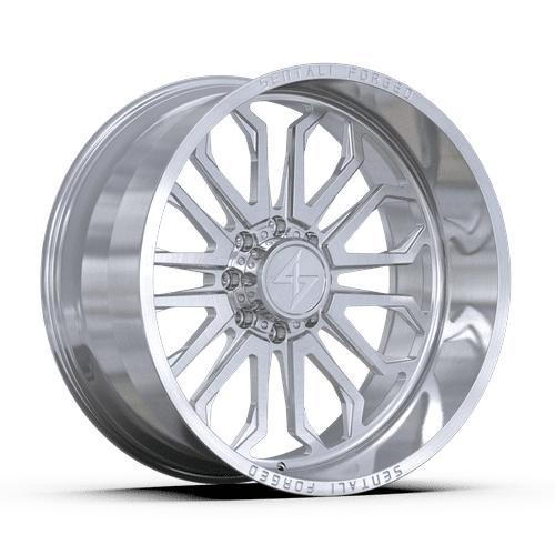 Sentali - Forged SF-3 - Silver - Brushed Milled - 28" x 16", -99 Offset, 8x165.1 (Bolt pattern), 125.2mm HUB