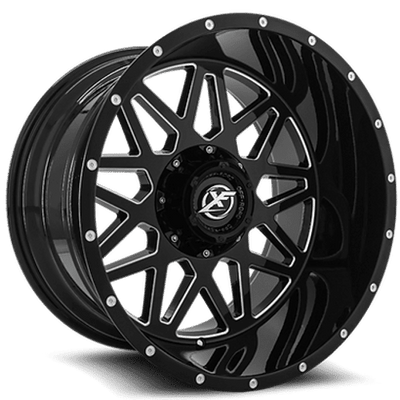 XF Off-Road - XF-211 - Black - Gloss Black - 20" x 9", 0 Offset, 8x165.1/180 (Bolt pattern), 125.2mm HUB