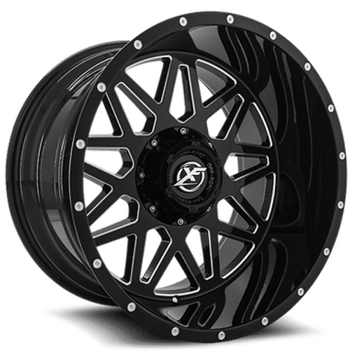 XF Off-Road - XF-211 - Black - Gloss Black - 20" x 9", 0 Offset, 8x165.1/180 (Bolt pattern), 125.2mm HUB