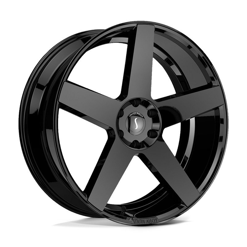 Status Wheels - EMPIRE - Black - Gloss Black - 24" x 9.5", 15 Offset, 5x120 (Bolt Pattern), 74.1mm HUB