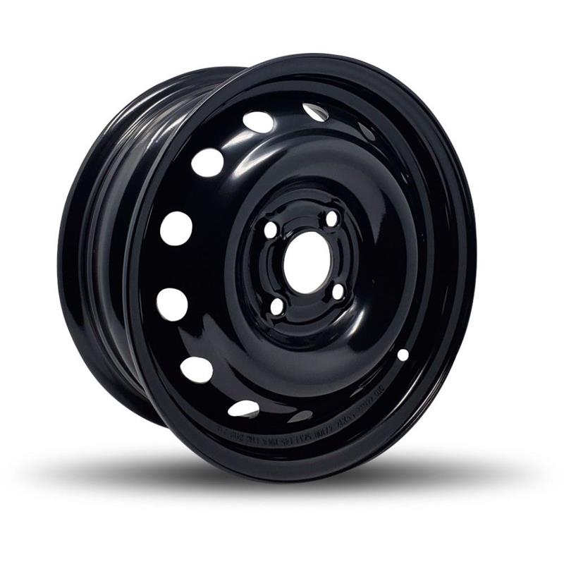 DTD - Steel - Black - Gloss Black - 14" x 5.5", 45 Offset, 4x100 (Bolt pattern), 57.1mm HUB