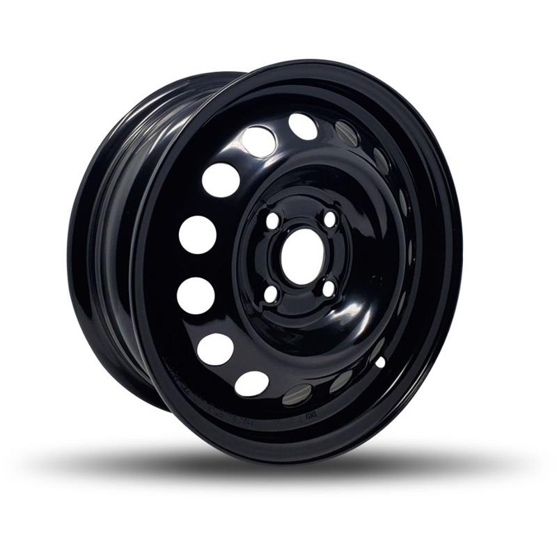 DTD - Steel - Black - Gloss Black - 14" x 5.5", 46 Offset, 4x100 (Bolt pattern), 54,10mm HUB