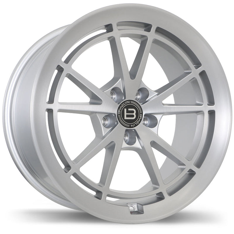 Braelin - BR11 - Silver - Satin Silver With Satin Machined Face - 19" x 10", 25 Offset, 5x120 (Bolt Pattern), 74.1mm HUB