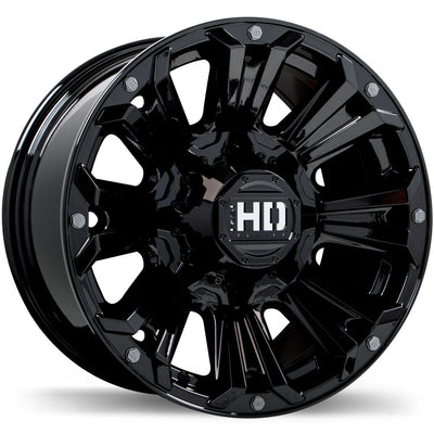 Fast HD - AMMO - Black - Gloss Black - 17" x 9", 20 Offset, 8x170 (Bolt Pattern), 125mm HUB