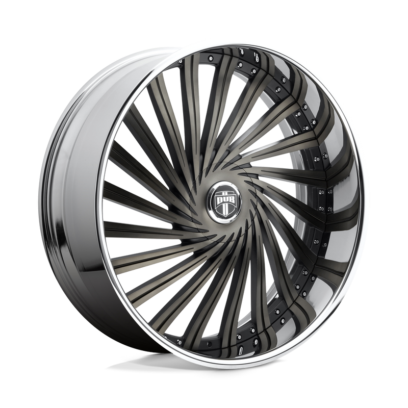 DUB - S241 DAZED - Black - MATTE BLACK DOUBLE DARK TINT - 26" x 9", 5 Offset, 5x120.65/127 (Bolt Pattern), 78.1mm HUB