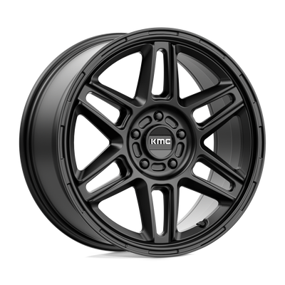 KMC Wheels - KM716 NOMAD - Black - SATIN BLACK - 18" x 8", 38 Offset, 5x108 (Bolt Pattern), 72.6mm HUB