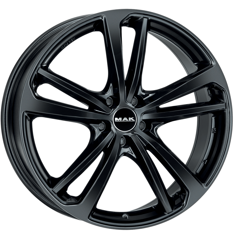 Mak Wheels - NURBURG - Black - GLOSS BLACK - 20" x 8.5", 45 Offset, 5x112 (Bolt Pattern), 66.5mm HUB