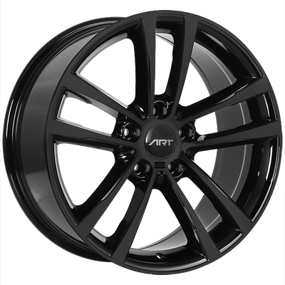 ART - Replica 132 - Black - Gloss Black - 17" x 8", 35 Offset, 5x120 (Bolt Pattern), 72.6mm HUB