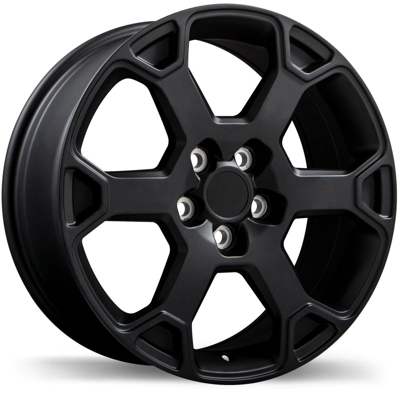 Replika - R243 - Black - Satin Black - 18" x 7.5", 40 Offset, 5x114.3 (Bolt Pattern), 60.1mm HUB