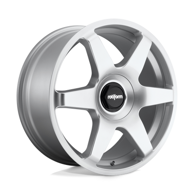 Rotiform - R114 SIX - Silver - GLOSS SILVER - 19" x 8.5", 45 Offset, 5x100/112 (Bolt Pattern), 66.6mm HUB