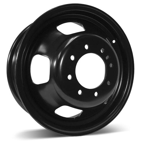 RSSW - Steel - Black - Black - 17" x 6", 135.9 Offset, 8x165.1 (Bolt Pattern), 121.3mm HUB