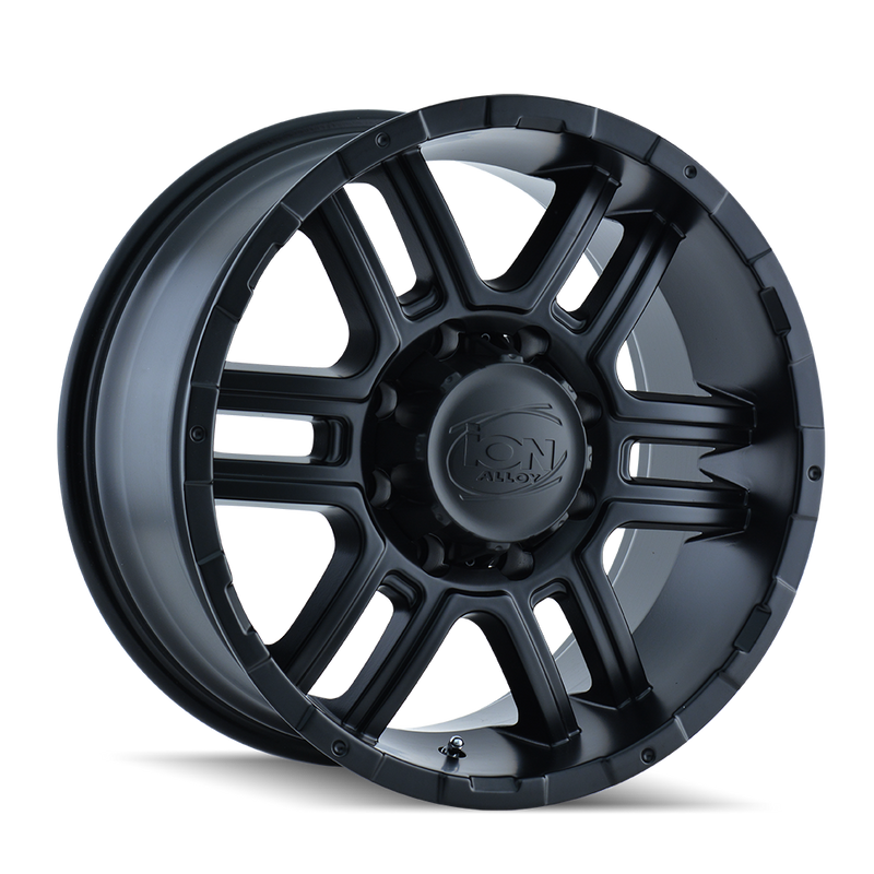 Ion Alloy - 179 - Black - MATTE BLACK - 17" x 8", 10 Offset, 5x114.3 (Bolt Pattern), 83.8mm HUB