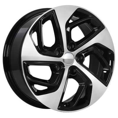 ART - Replica 141 - Black - Gloss Black - Machined Face - 18" x 7", 45 Offset, 5x114.3 (Bolt Pattern), 67.1mm HUB