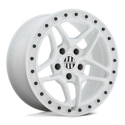 Victor Equipment Wheels - BERG - White - GLOSS WHITE WITH BLACK BOLTS - 17" x 8", 20 Offset, 5x130 (Bolt Pattern), 71.5mm HUB