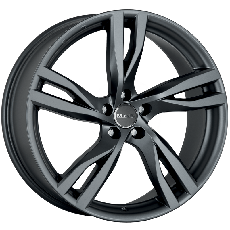 Mak Wheels - STOCKHOLM - Gunmetal - MATTE TITAN - 20" x 8.5", 48 Offset, 5x108 (Bolt Pattern), 63.4mm HUB