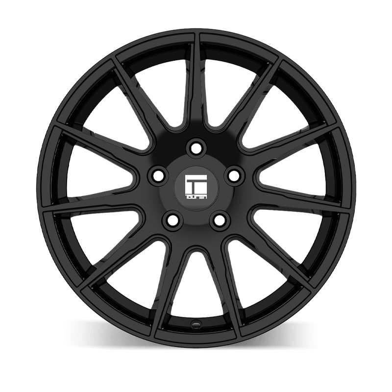 Touren - TR82 - Black - GLOSS BLACK - 17" x 8", 40 Offset, 5x114.3 (Bolt Pattern), 72.6mm HUB