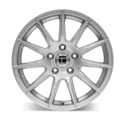 Touren - TR82 - Silver - GLOSS SILVER - 18" x 8", 40 Offset, 5x114.3 (Bolt Pattern), 72.6mm HUB