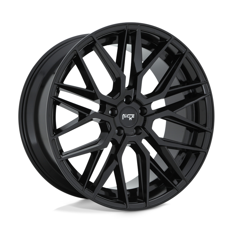 Niche - M224 GAMMA - Black - GLOSS BLACK - 22" x 9", 35 Offset, 5x127 (Bolt Pattern), 71.5mm HUB