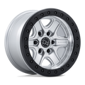 Black Rhino - BR200 ECHO TRAIL LOCK BEADLOCK - Silver - Hyper Silver W/ Machined Face - 17" x 8.5", 0 Offset, 6x139.7 (Bolt pattern), 106.10mm HUB
