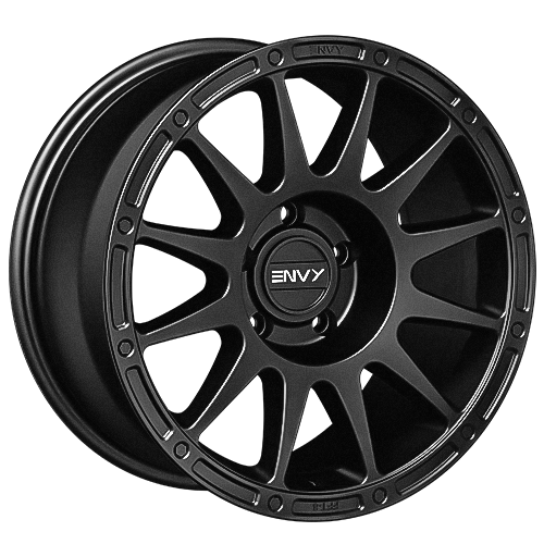 Envy Wheels - FFT8MB - Black - MATTE BLACK - 17" x 8.5", 10 Offset, 5x127 (Bolt Pattern), 71.5mm HUB