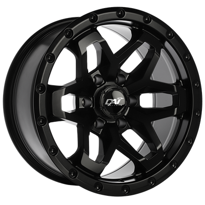 Dai Alloys - Blitz - Black - Satin Black - 17" x 9", -15 Offset, 6x139.7 (Bolt Pattern), 108.1mm HUB