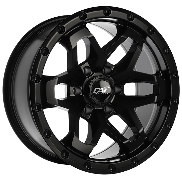 Dai Alloys - Blitz - Black - Satin Black - 17" x 9", -15 Offset, 6x139.7 (Bolt Pattern), 108.1mm HUB