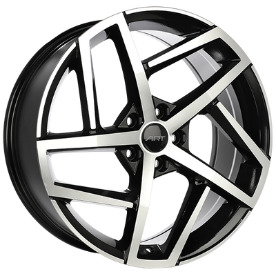 ART - Replica 276 - Black - Gloss Black - Machined Face - 19" x 8", 45 Offset, 5x112 (Bolt Pattern), 57.1mm HUB