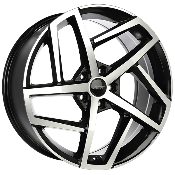ART - Replica 276 - Black - Gloss Black - Machined Face - 19" x 8", 45 Offset, 5x112 (Bolt Pattern), 57.1mm HUB