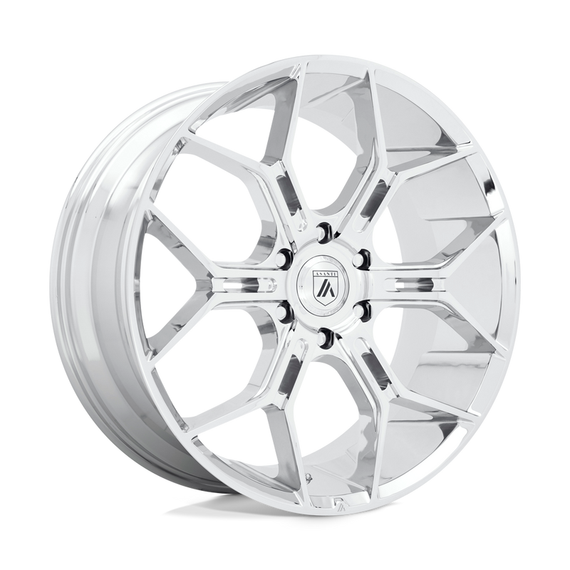 Asanti Black - ABL-38 MONARCH TRUCK - Chrome - CHROME - 22" x 9.5", 38 Offset, 6x135 (Bolt Pattern), 87.1mm HUB